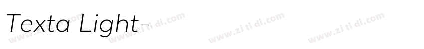 Texta Light字体转换